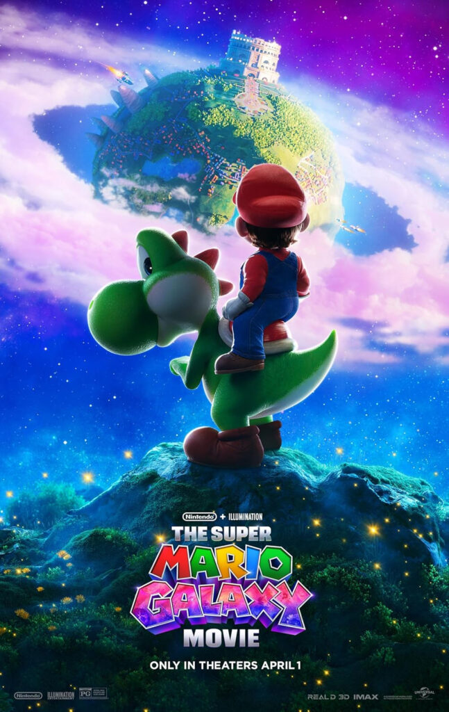 Tá chegando nas telonas: Super Mario Galaxy: O Filme cinekids mario galaxy movie
